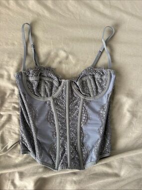 Urban Outfitters blue Lace Bustier Corset Top - Women Intimates